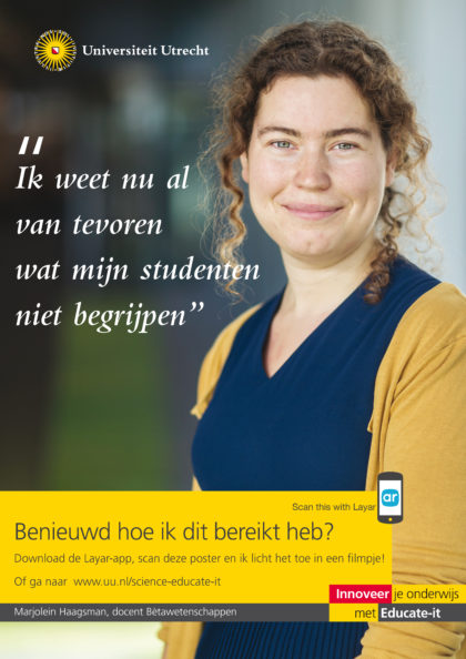 Educate-it campagne poster, verrijkt met Layar.